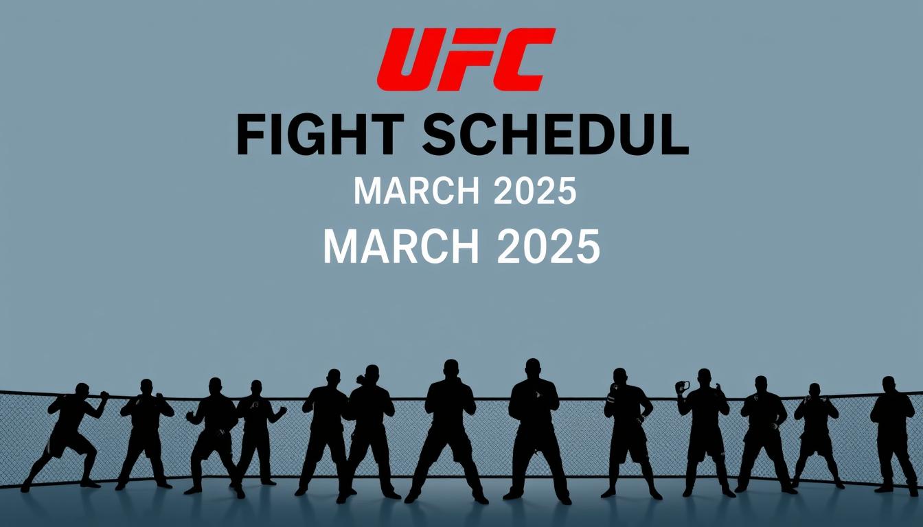 Ufc Fight Schedule March 2025