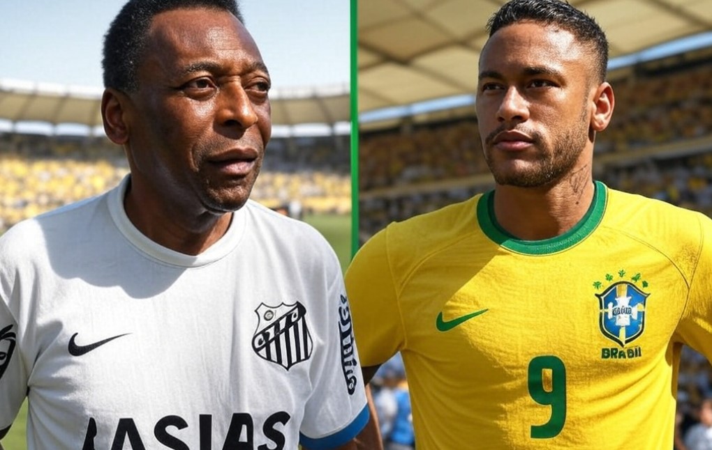 Neymar Vs Pele Career Stats Comparison Brazil Soccer Players